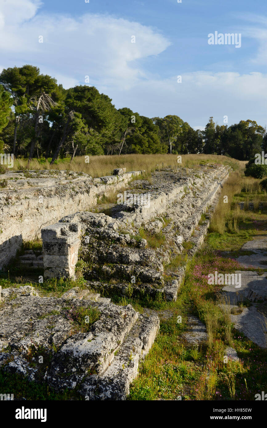 Ara Tu torrenti Lerone II, Neapolis, Siracusa, Sicilia, Italia, Ara di torrenti Lerone II, Syrakus, Sizilien, Italien Foto Stock