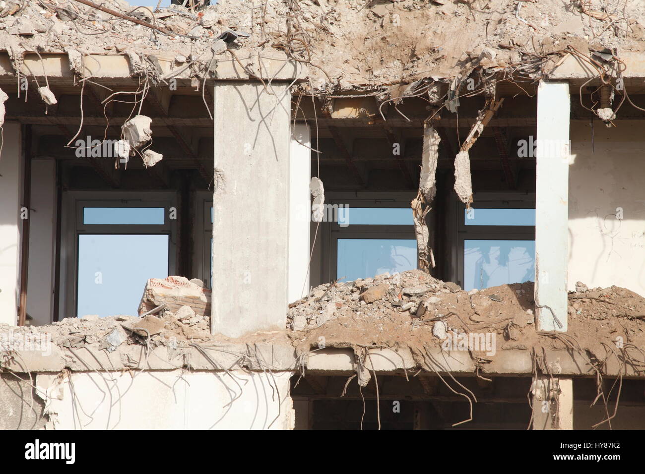 Costruzione di demolizione, condannato House, Brema, Germania, Europa Foto Stock