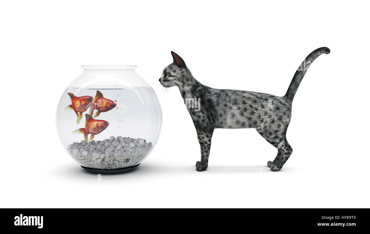 Il pesce gatto. Il rendering 3D Foto Stock