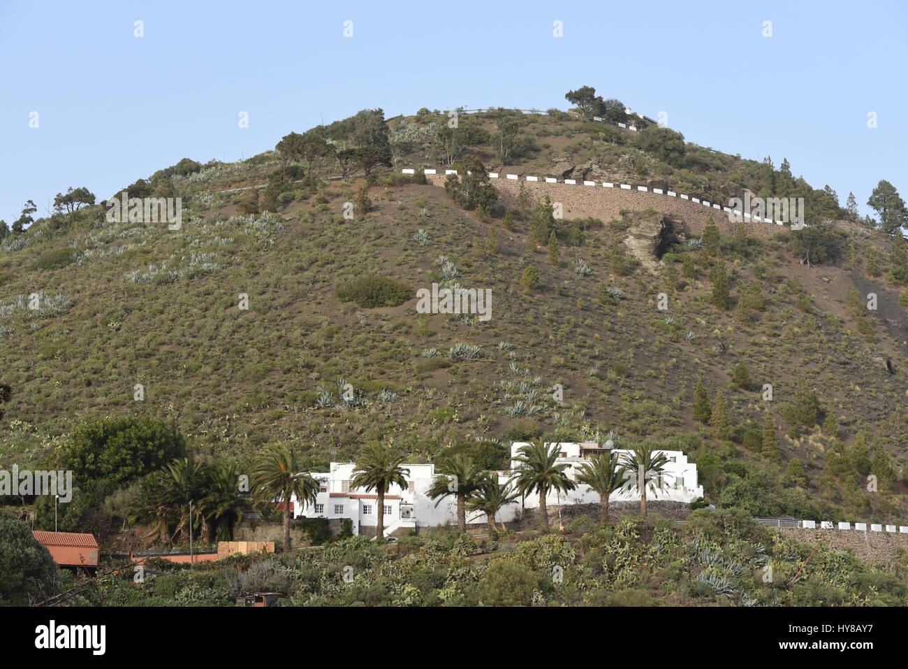 Villaggio in montagna Foto Stock