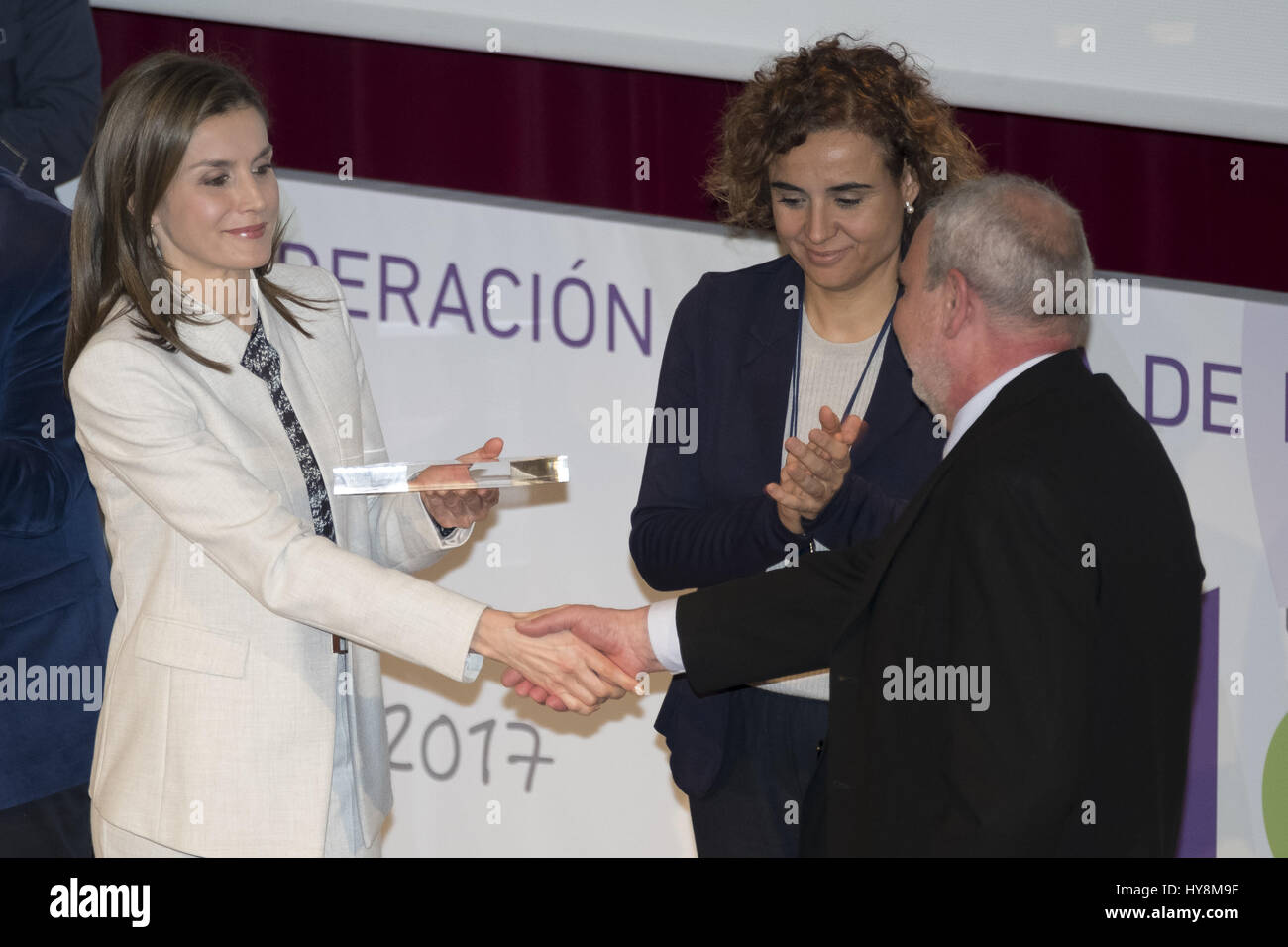 Regina Letizia di Spagna assiste le Malattie Rare giorno atto ufficiale al Museo El Prado dotato: Regina Letizia di Spagna dove: Madrid, Spagna Quando: 02 Mar 2017 Foto Stock