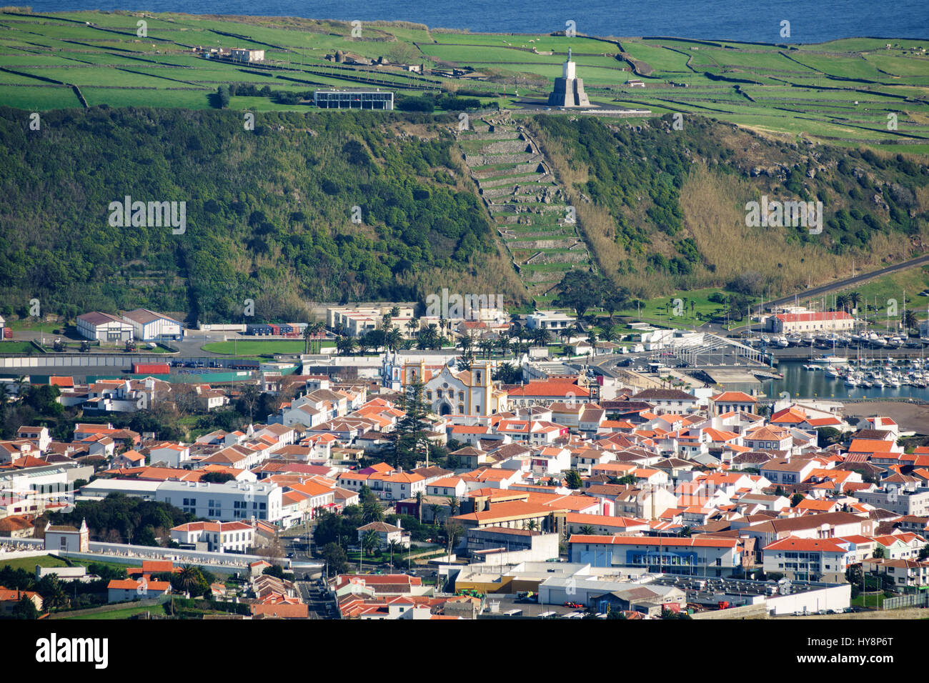 Praia da Vitoria da Serra do Cume Foto Stock