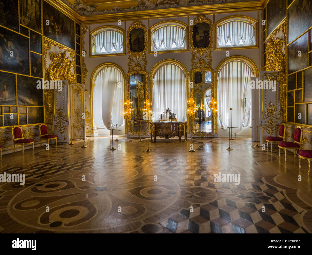 Il Palazzo di Caterina interni. Pushkin, San Pietroburgo, Russia Foto Stock