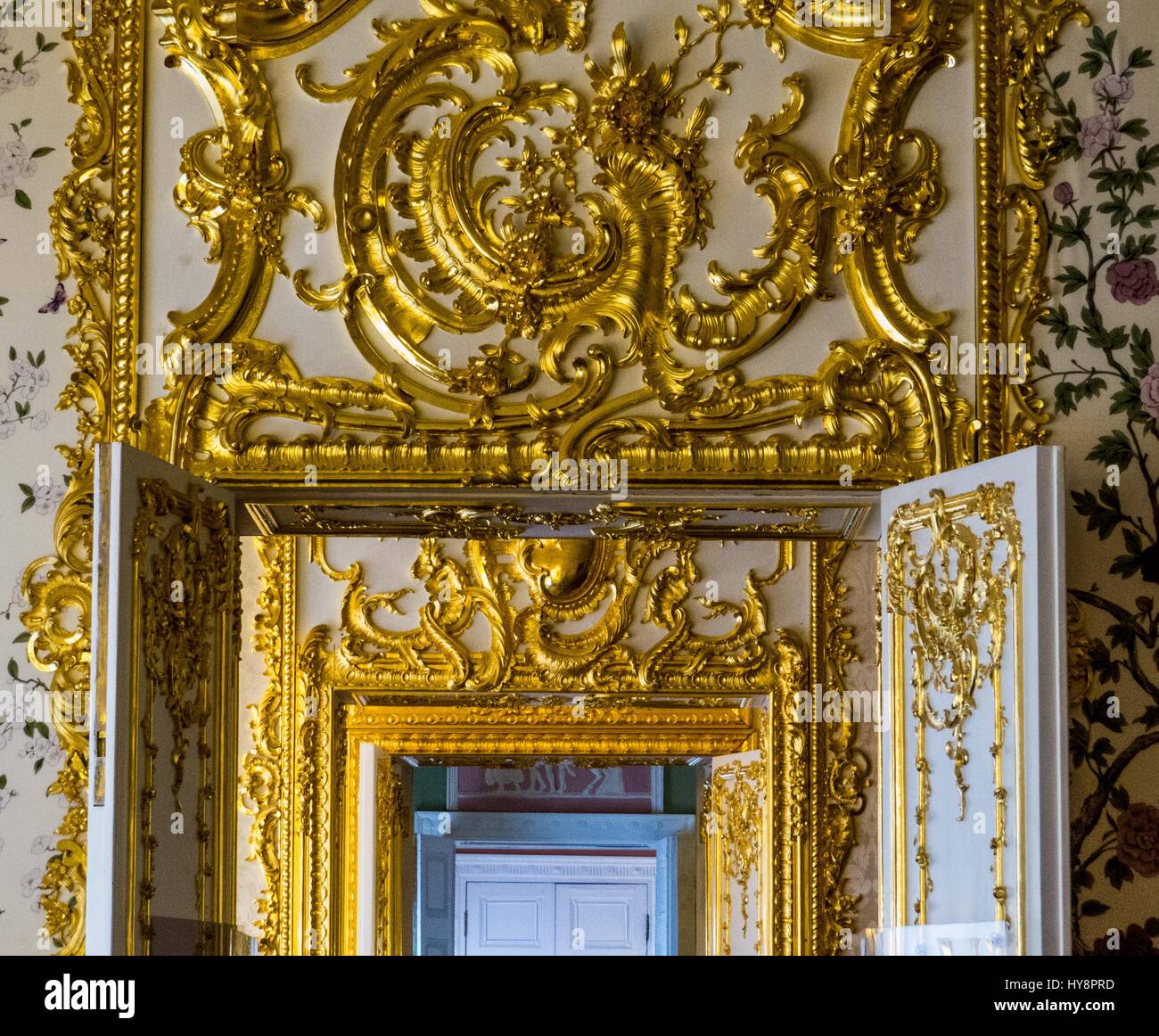 Il Palazzo di Caterina interni. Pushkin, San Pietroburgo, Russia Foto Stock