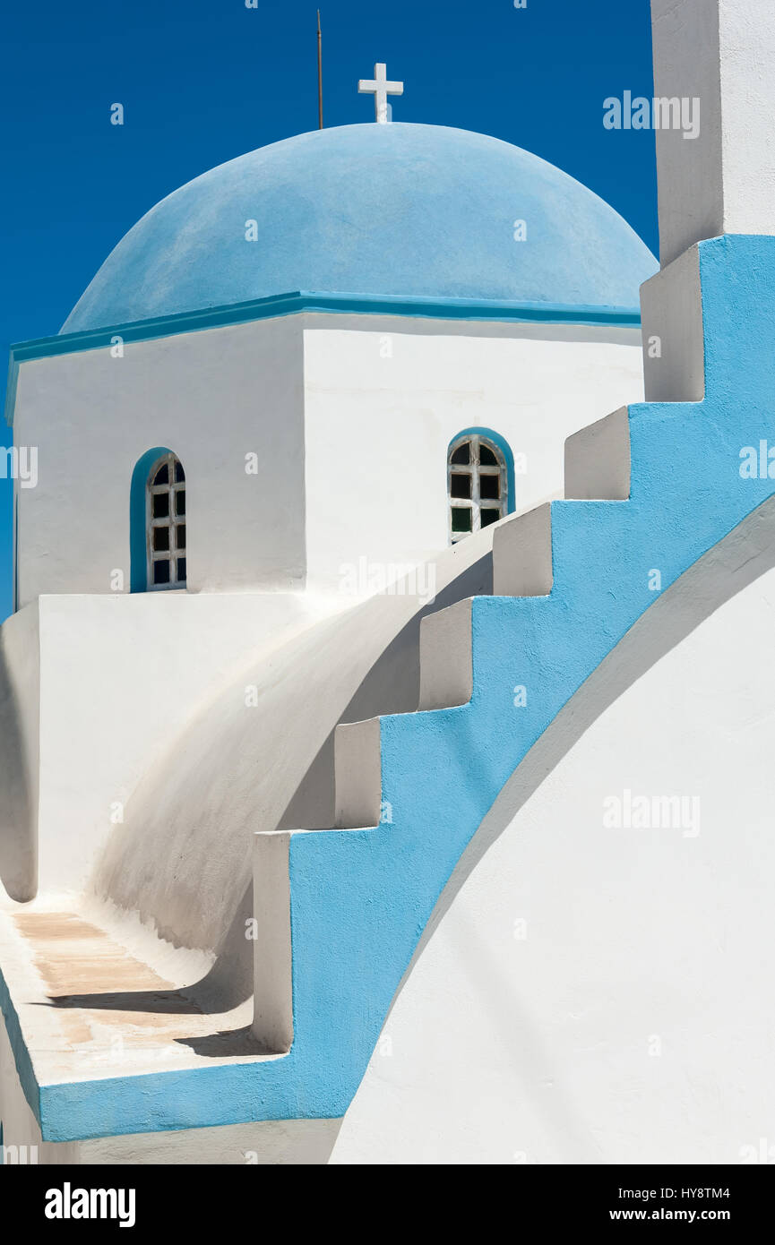 Bellissima cupola al sole di Naxos - Grecia Foto Stock