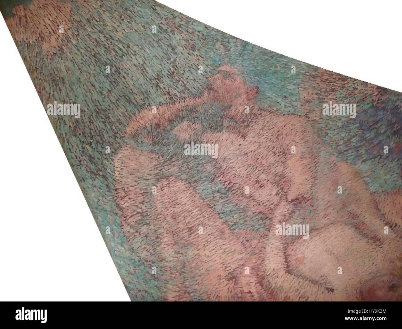 "Alegoria ao Drama" di Eliseu Visconti è un dipinto brasiliano che riflette temi drammatici attraverso una rappresentazione simbolica. L'opera esplora l'arte, il dramma e il patrimonio culturale del Brasile. Foto Stock