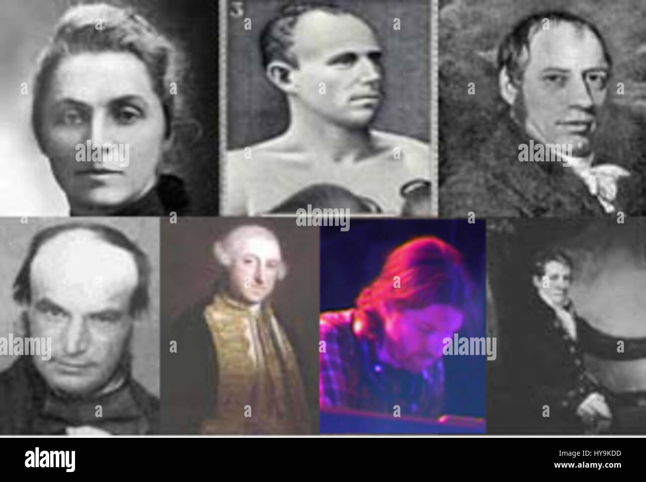 Una raccolta che mette in evidenza personaggi famosi della Cornovaglia, mostrando individui che hanno dato contributi notevoli in vari campi come l'arte, la scienza e la letteratura. Foto Stock