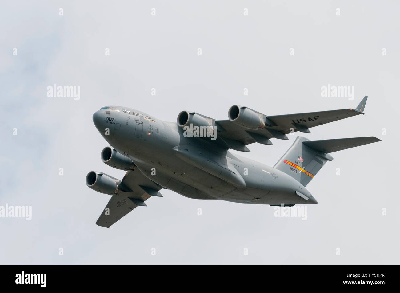 La Boeing C-17 Globemaster III è un grande aereo da trasporto militare. Essa è stata sviluppata per la United States Air Force negli anni ottanta per i primi 1 Foto Stock