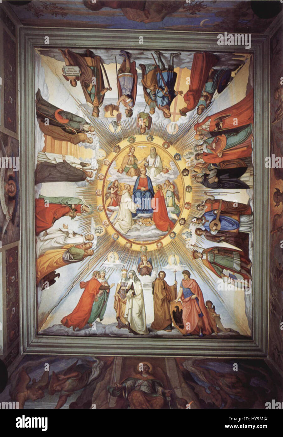 Philipp Veit era un pittore tedesco associato al movimento Nazareno, noto per le sue opere storiche e religiose. Il suo stile distintivo combinava romanticismo e temi religiosi. Foto Stock