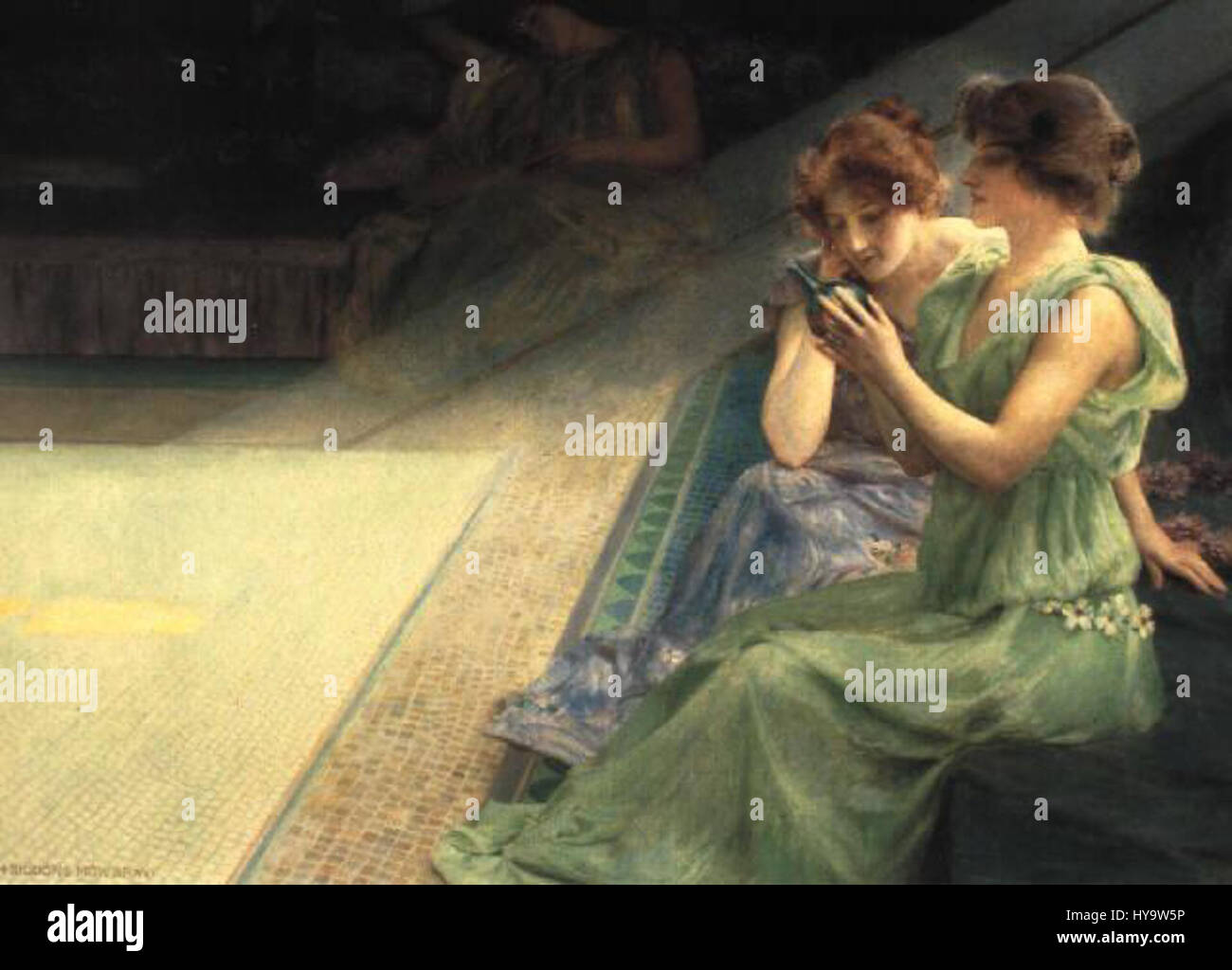 Henry Siddons Mowbray (1858 1928) iridescenza Foto Stock