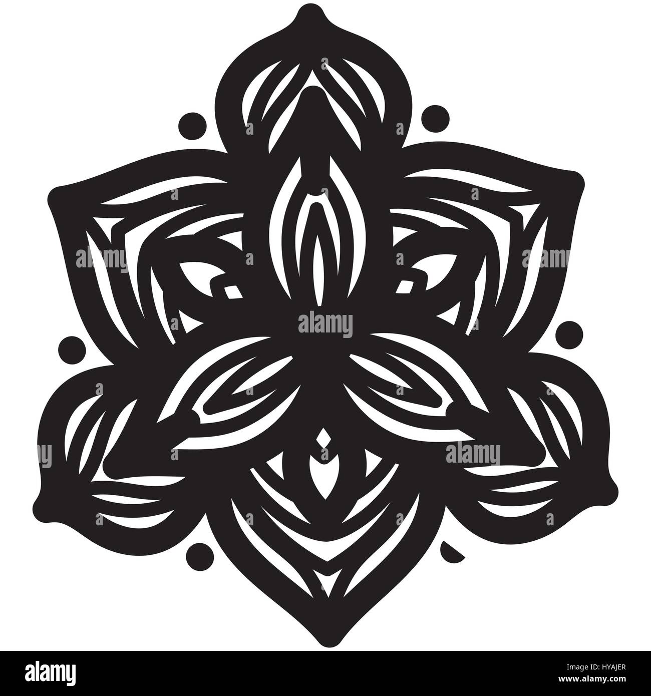 Abstract design mandala Illustrazione Vettoriale