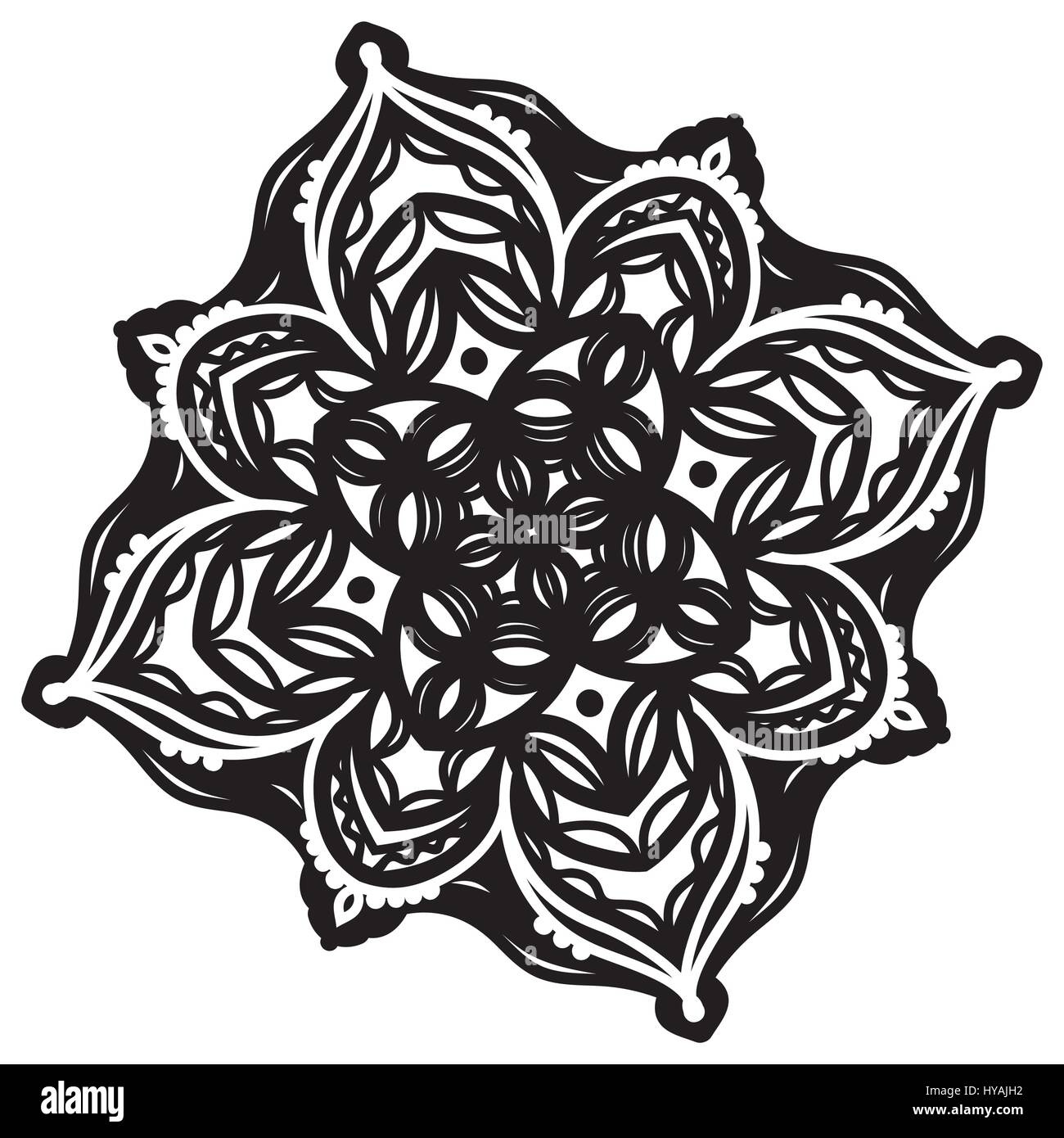 Abstract design mandala Illustrazione Vettoriale