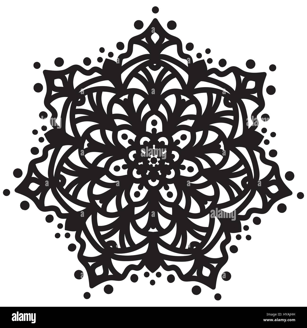 Abstract design mandala Illustrazione Vettoriale