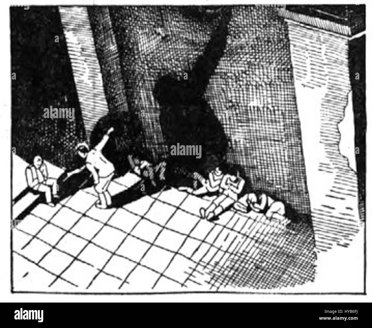 Questa opera d'arte intitolata "BeranekZV93" mostra elementi di design astratti, con particolare attenzione alle forme geometriche e ai colori vivaci. Il pezzo cattura una moderna interpretazione artistica di forma e colore. Foto Stock