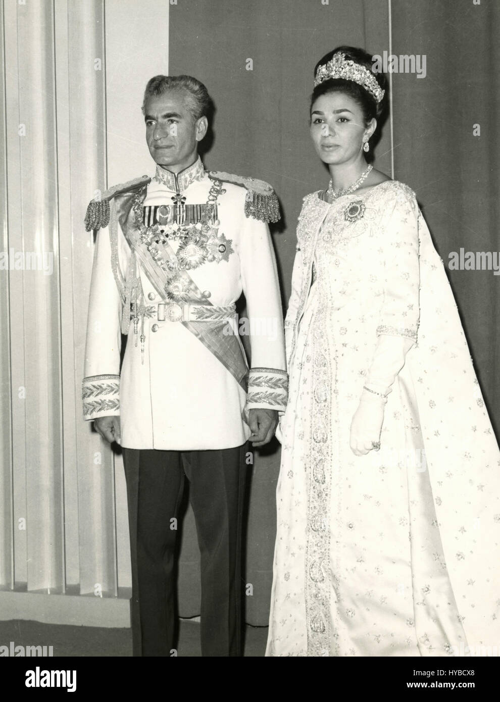 Shah Mohammad Reza Pahlavi e sua moglie Farah Diba, Teheran, Iran Foto Stock