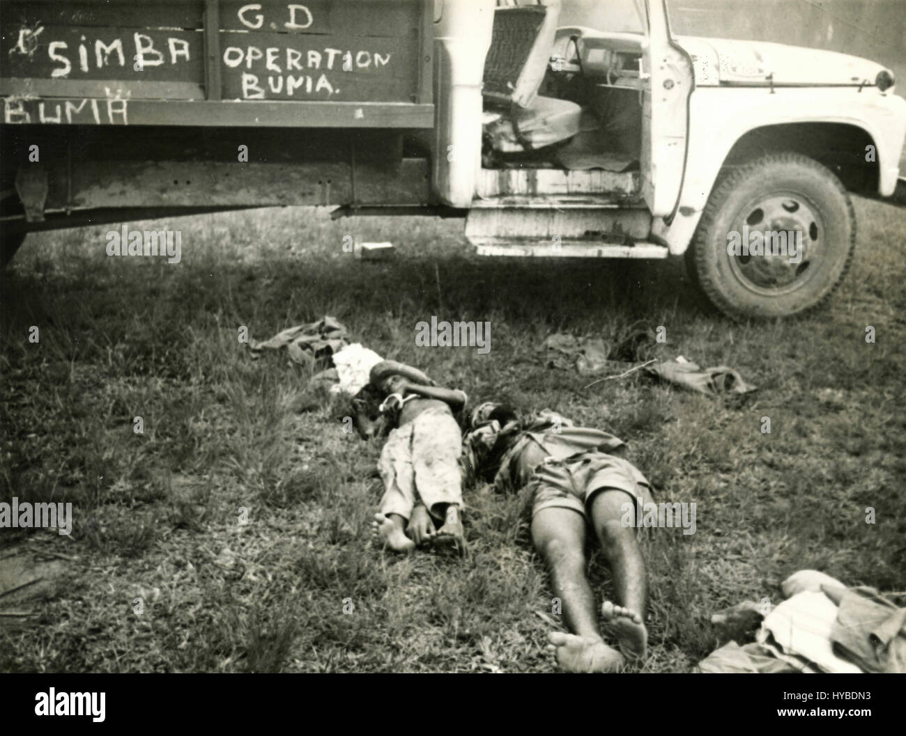 Persone uccise, Congo 1960 Foto Stock