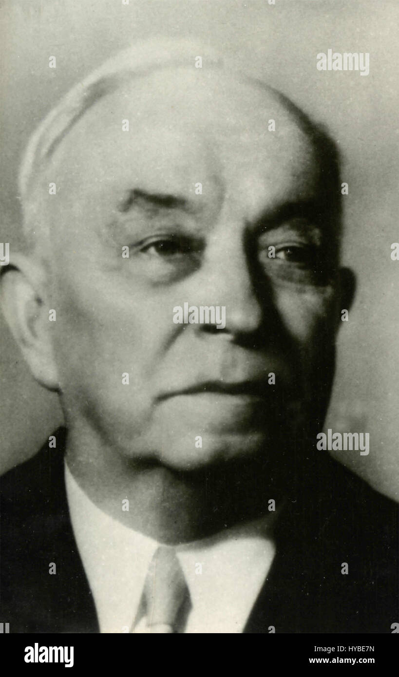 Il sig. Kuusinen, membro del Presidium sovietico, URSS Foto Stock