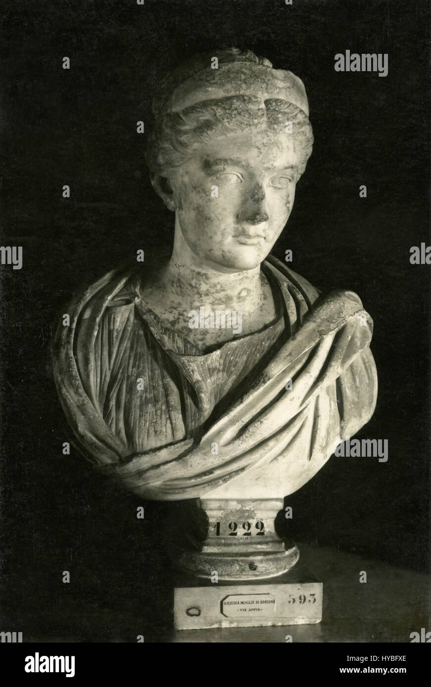Statua di Sabina, moglie dell'imperatore romano Adriano Foto Stock