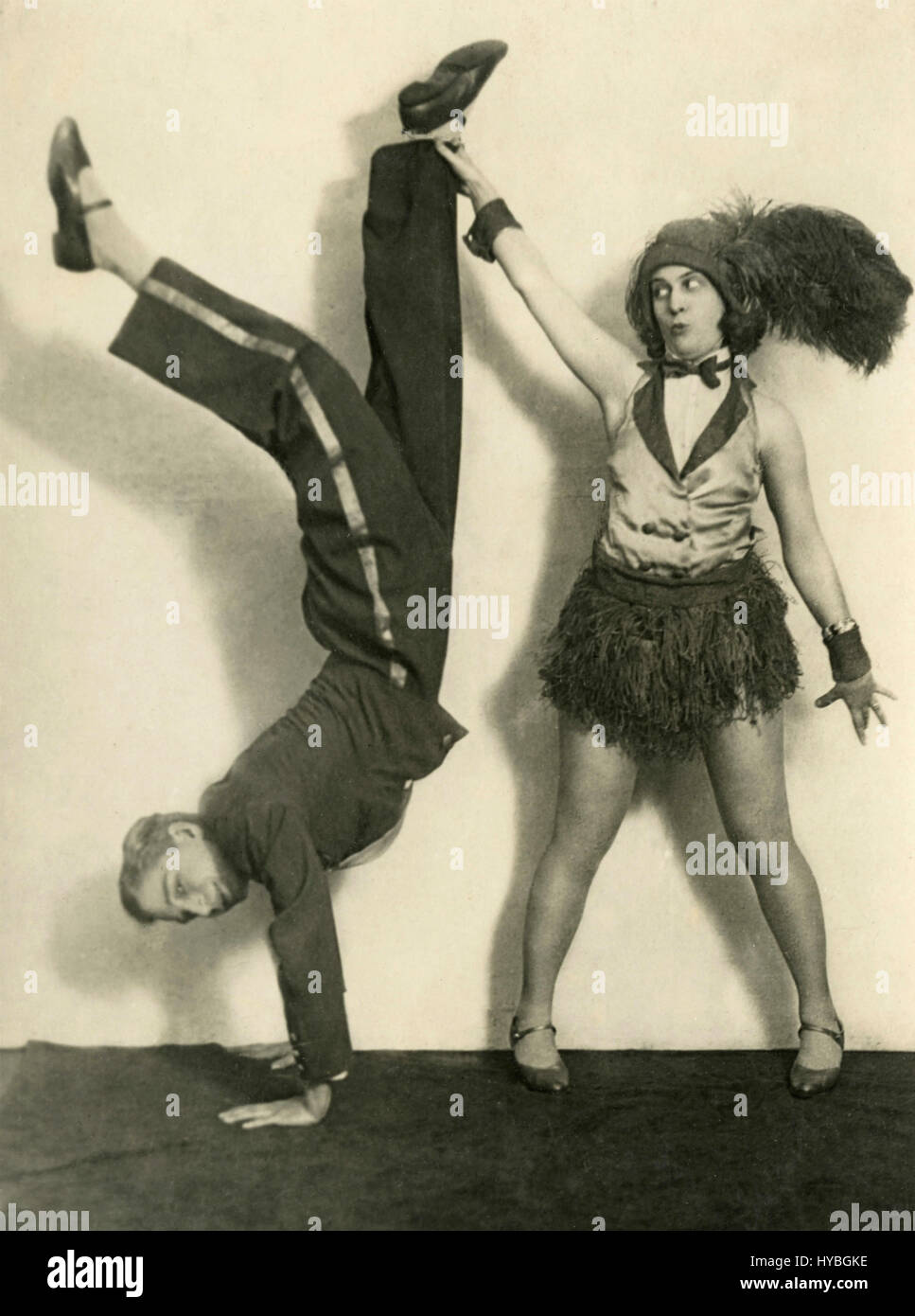 Le Deux Fiorina, Francese artisti di cabaret Foto Stock