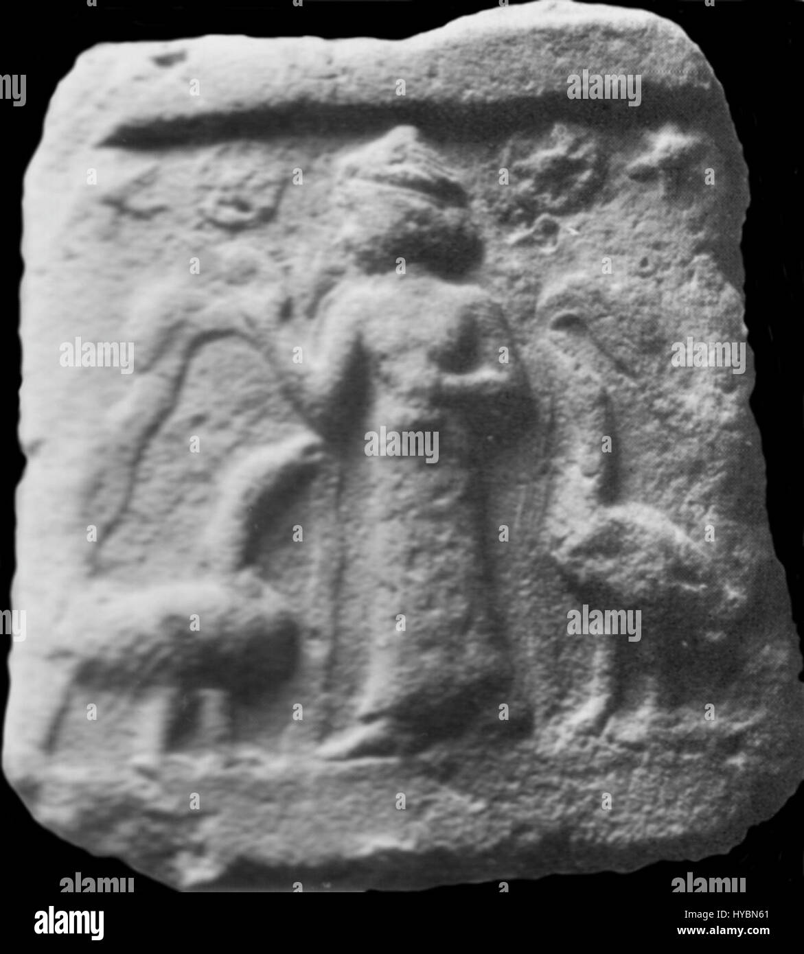 Nanshe è un'antica dea sumera associata alla profezia, alla fertilità e alla giustizia sociale. Era adorata nella regione di Lagash, e il suo ruolo nella mitologia mesopotamica enfatizzava la sua influenza sia sull'ordine spirituale che sociale. Foto Stock