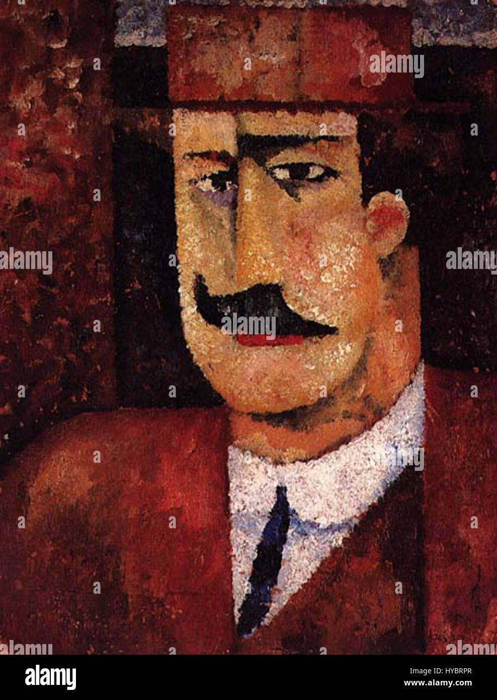 Il lavoro di Amadeo de Souza Cardoso del 1911-1912 mette in evidenza il suo approccio innovativo al modernismo iniziale in Portogallo. Il suo uso distintivo del colore e dell'astrazione segna un cambiamento significativo nell'arte d'avanguardia europea. Foto Stock