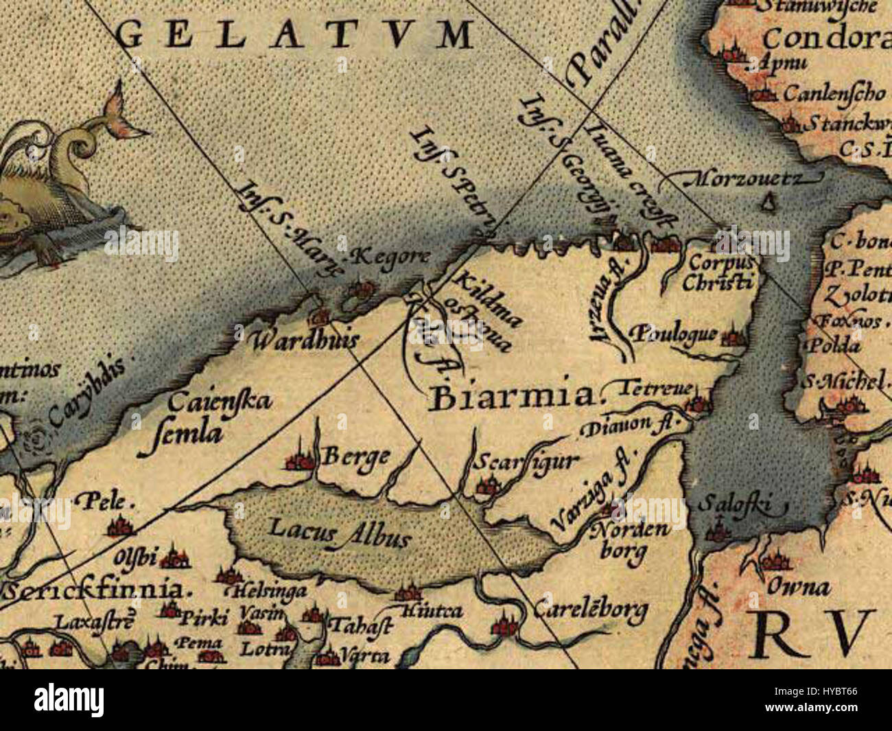 «Barents Old» si riferisce probabilmente a una vecchia mappa, documento o resoconto storico relativo al mare o alla regione di Barents, nota per il suo significato nell'esplorazione artica e nella storia marittima. Foto Stock