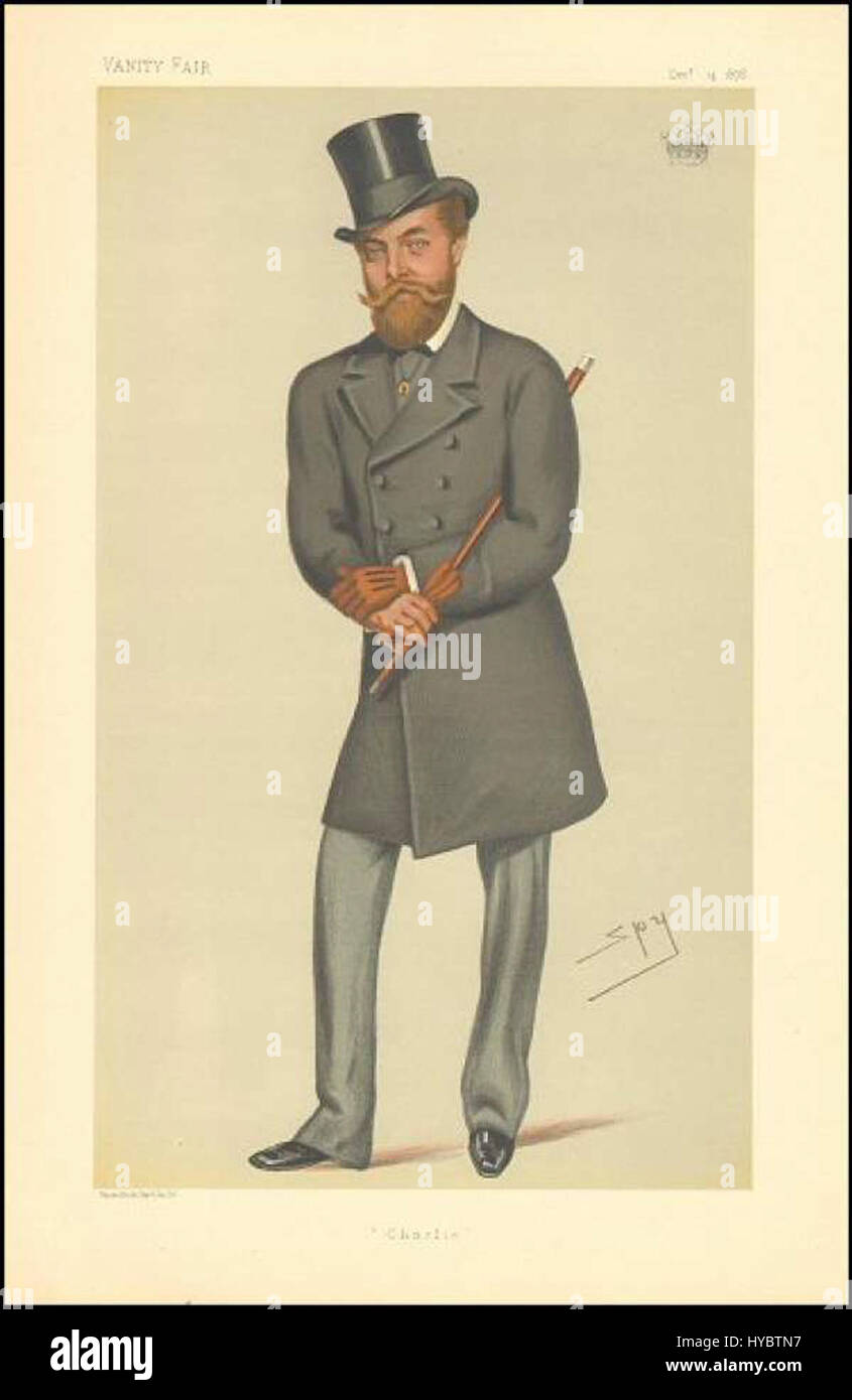 Questa illustrazione di Charles Adolphus Murray, pubblicata su Vanity Fair il 14 dicembre 1878, offre un commento satirico e umoristico sulla società britannica durante l'era vittoriana. Foto Stock