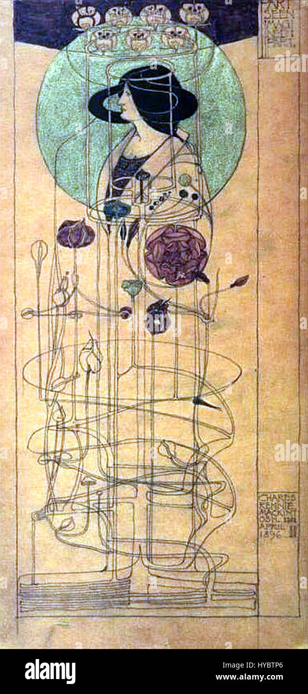 Charles Rennie Mackintosh parte vede una parte immaginato 1896 Foto Stock