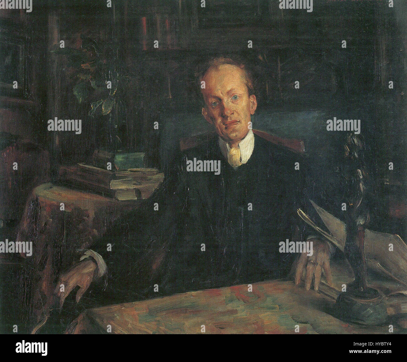"Corinth" di Gerhart Hauptmann è un ritratto del drammaturgo tedesco, che mette in evidenza il suo contributo al teatro. Noto per le sue opere drammatiche, il lavoro di Hauptmann riflette le sue intuizioni sulla condizione umana e sui problemi sociali. Foto Stock