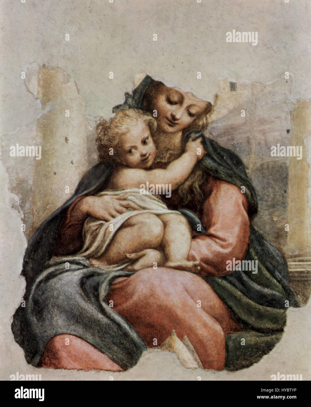 "Correggio 040" si riferisce a un'opera dell'artista rinascimentale italiano Antonio da Correggio. Noto per il suo uso magistrale di luce, ombra e prospettiva, questo pezzo mette in evidenza l'abilità di Correggio nel creare profondità emotiva e figure realistiche, in particolare in contesti religiosi e mitologici. Foto Stock