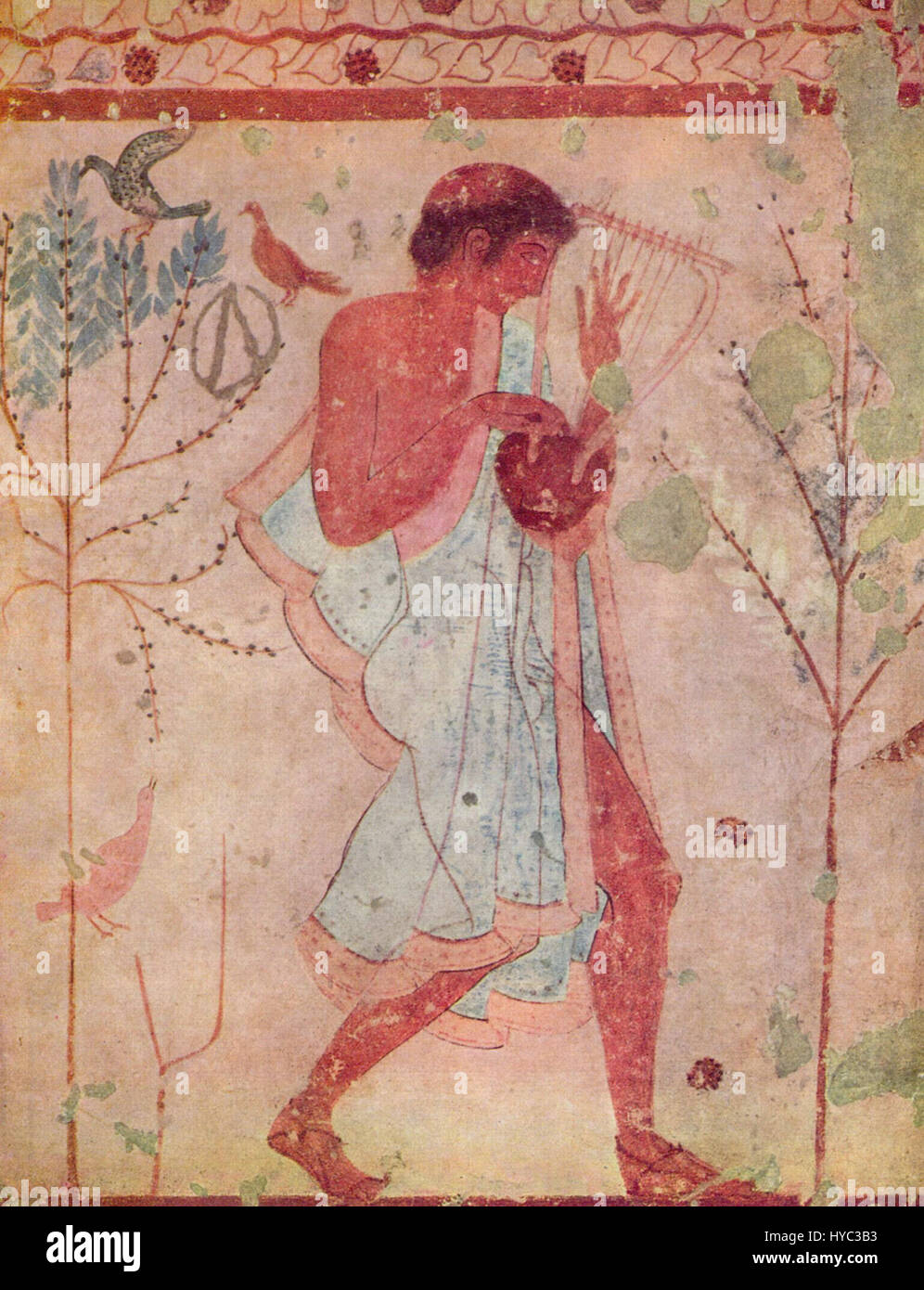 L'Etruskischer Meister 001 si riferisce a un antico artista etrusco le cui opere mostrano lo stile distintivo dell'arte etrusca, caratterizzato da colori vivaci, motivi dettagliati e influenze delle culture mediterranee. Foto Stock