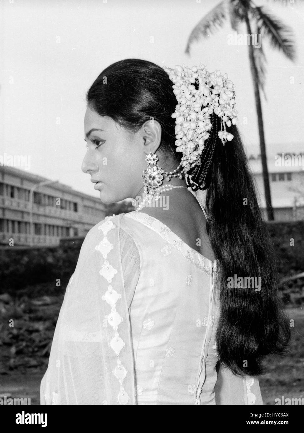 Vintage indiano 1900s'attrice di Bollywood, jaya bhaduri bachchan, Mumbai, Maharashtra, India, Asia Foto Stock