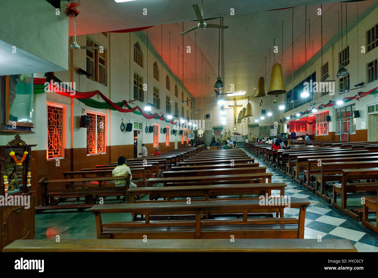 St Michael Church, Mahim, Mumbai, Maharashtra, India, Asia Foto Stock