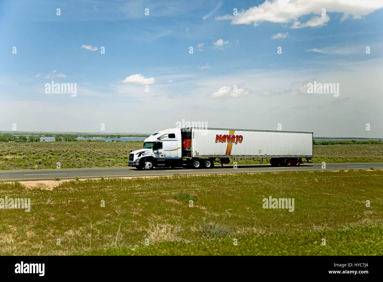 Carrello su strada, Stati Uniti d'America Foto Stock