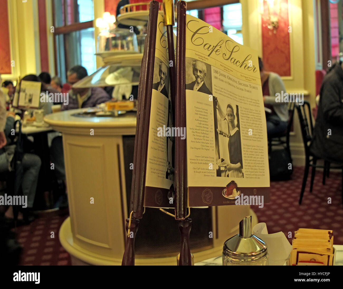 Wien, Café Sacher Foto Stock