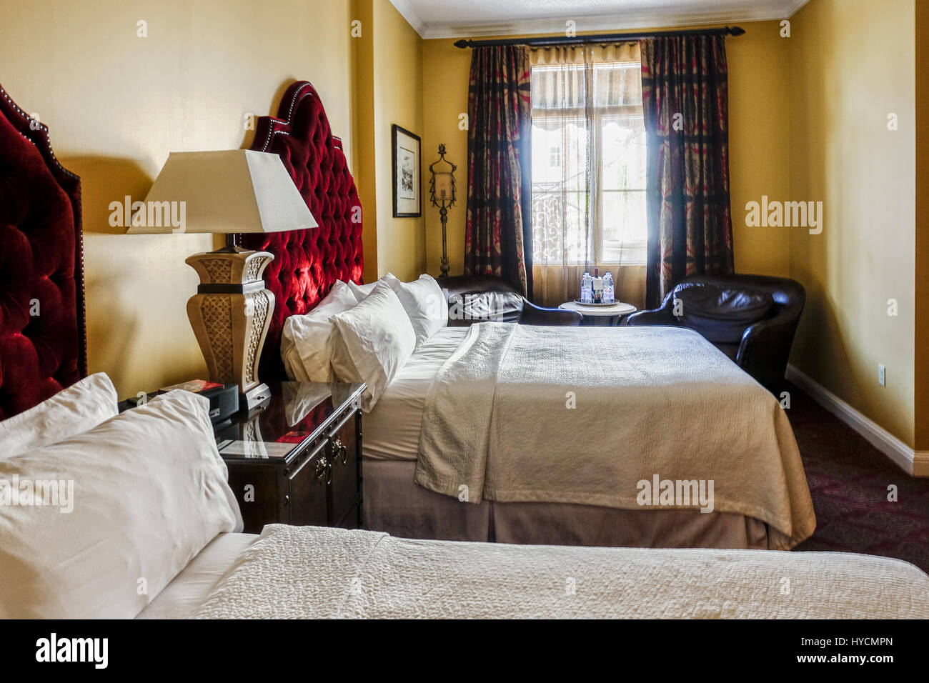Camera doppia con letti singoli a Casa Monica St Augustine, Florida Foto Stock