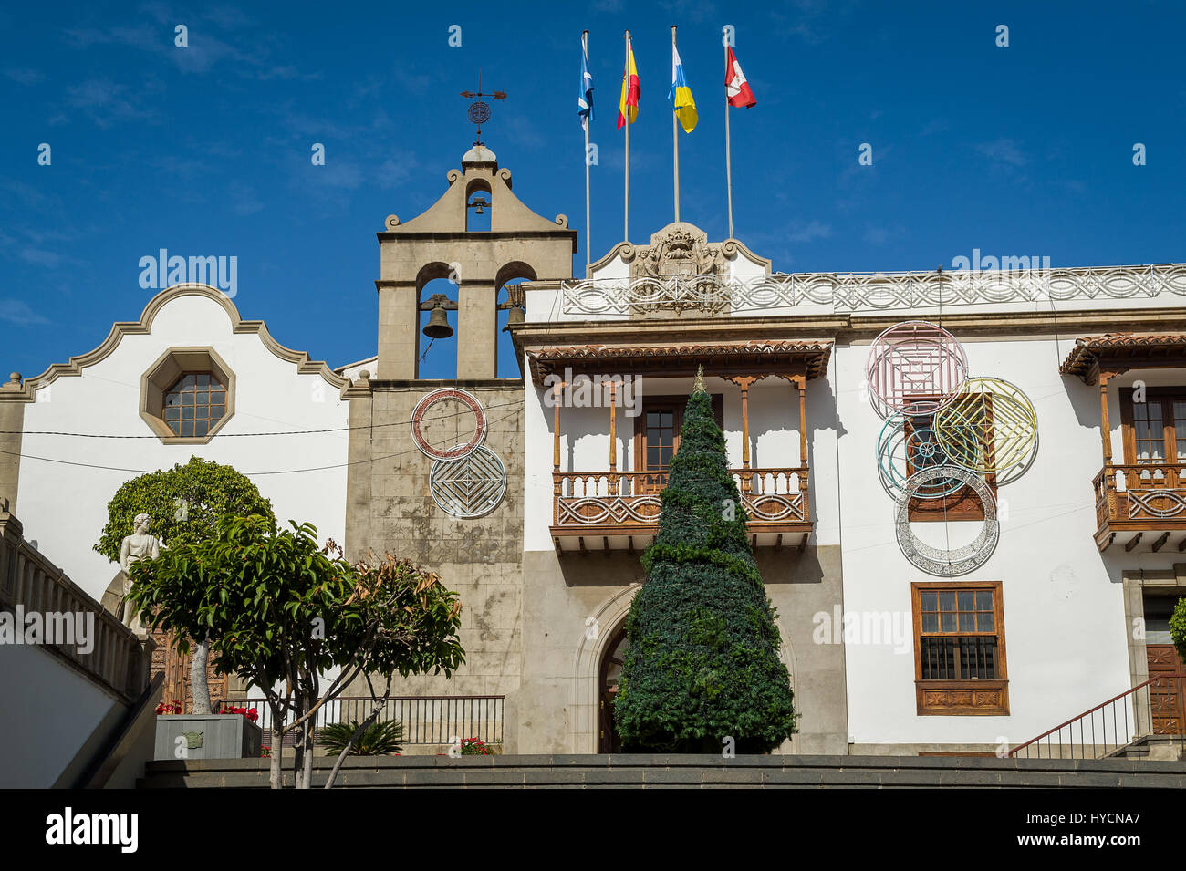A Icod de los Vinos centro storico Foto Stock
