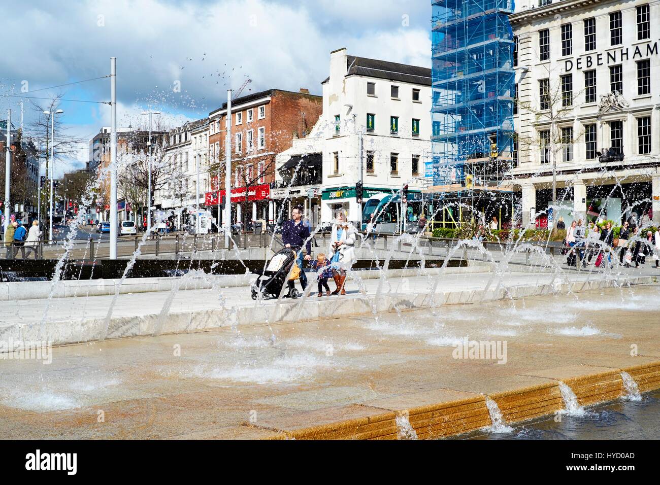 Il Nottingham City Centre Regno Unito Foto Stock