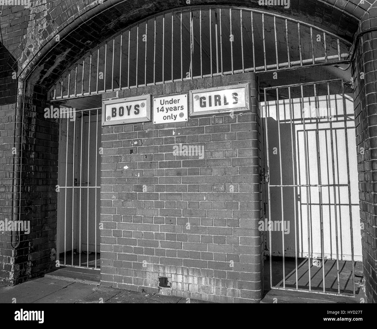 Bloccato toilette a Brighton Seafront in circa 1987 Foto Stock