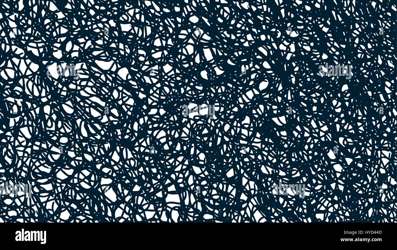 Random irregolari curve insolite. Incarto maglia intrecciata sullo sfondo delle linee. Astratto modello caotico. Illustrazione Vettoriale. Illustrazione Vettoriale