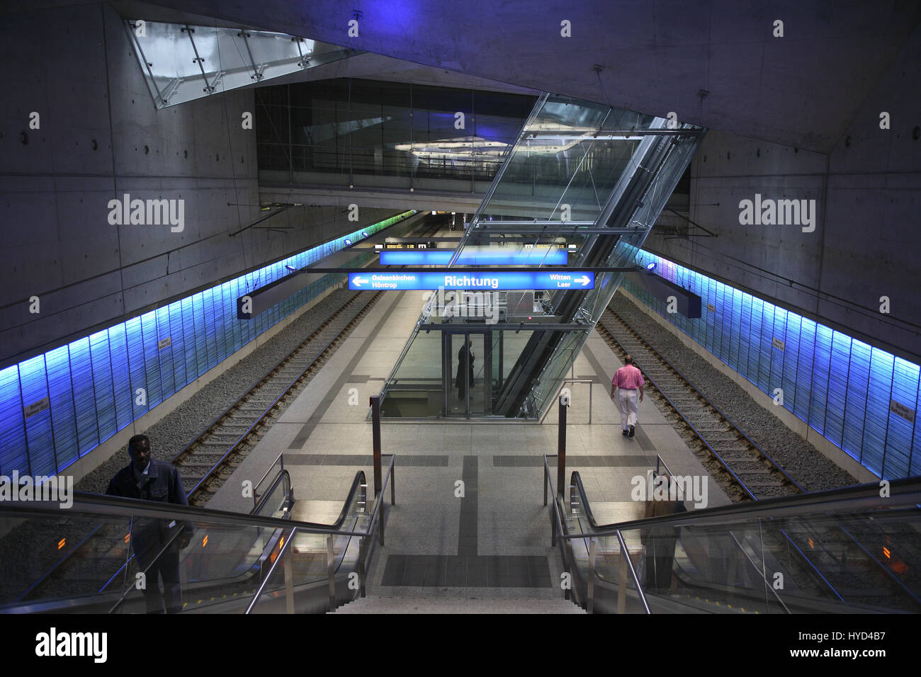 DEU, la Germania, la zona della Ruhr, Bochum, stazione metropolitana Rathaus-Sued, town hall sud. Foto Stock