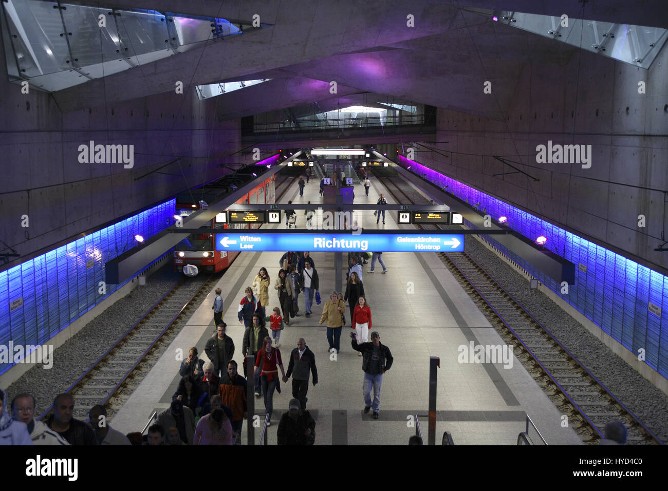 DEU, la Germania, la zona della Ruhr, Bochum, stazione metropolitana Rathaus-Sued, town hall sud. Foto Stock