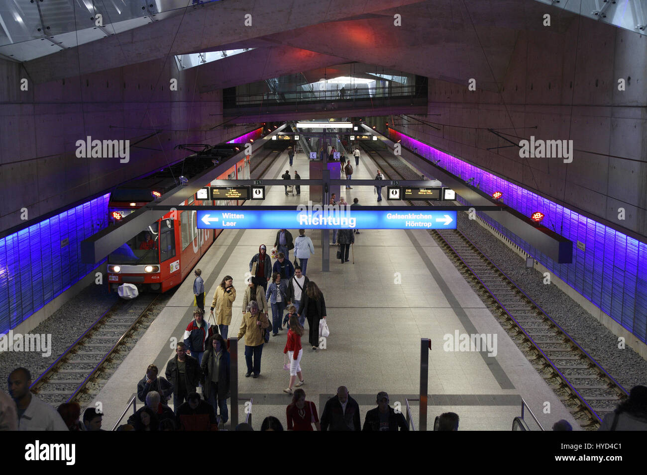 DEU, la Germania, la zona della Ruhr, Bochum, stazione metropolitana Rathaus-Sued, town hall sud. Foto Stock