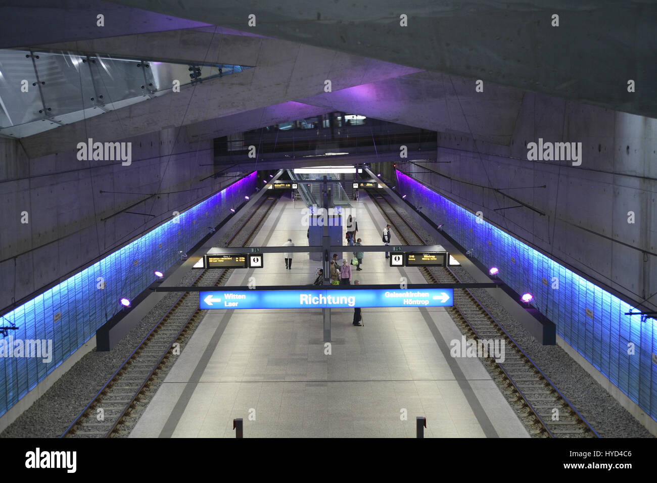 DEU, la Germania, la zona della Ruhr, Bochum, stazione metropolitana Rathaus-Sued, town hall sud. Foto Stock