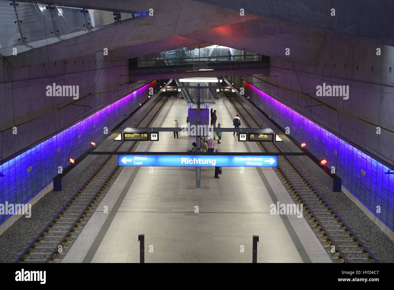 DEU, la Germania, la zona della Ruhr, Bochum, stazione metropolitana Rathaus-Sued, town hall sud. Foto Stock