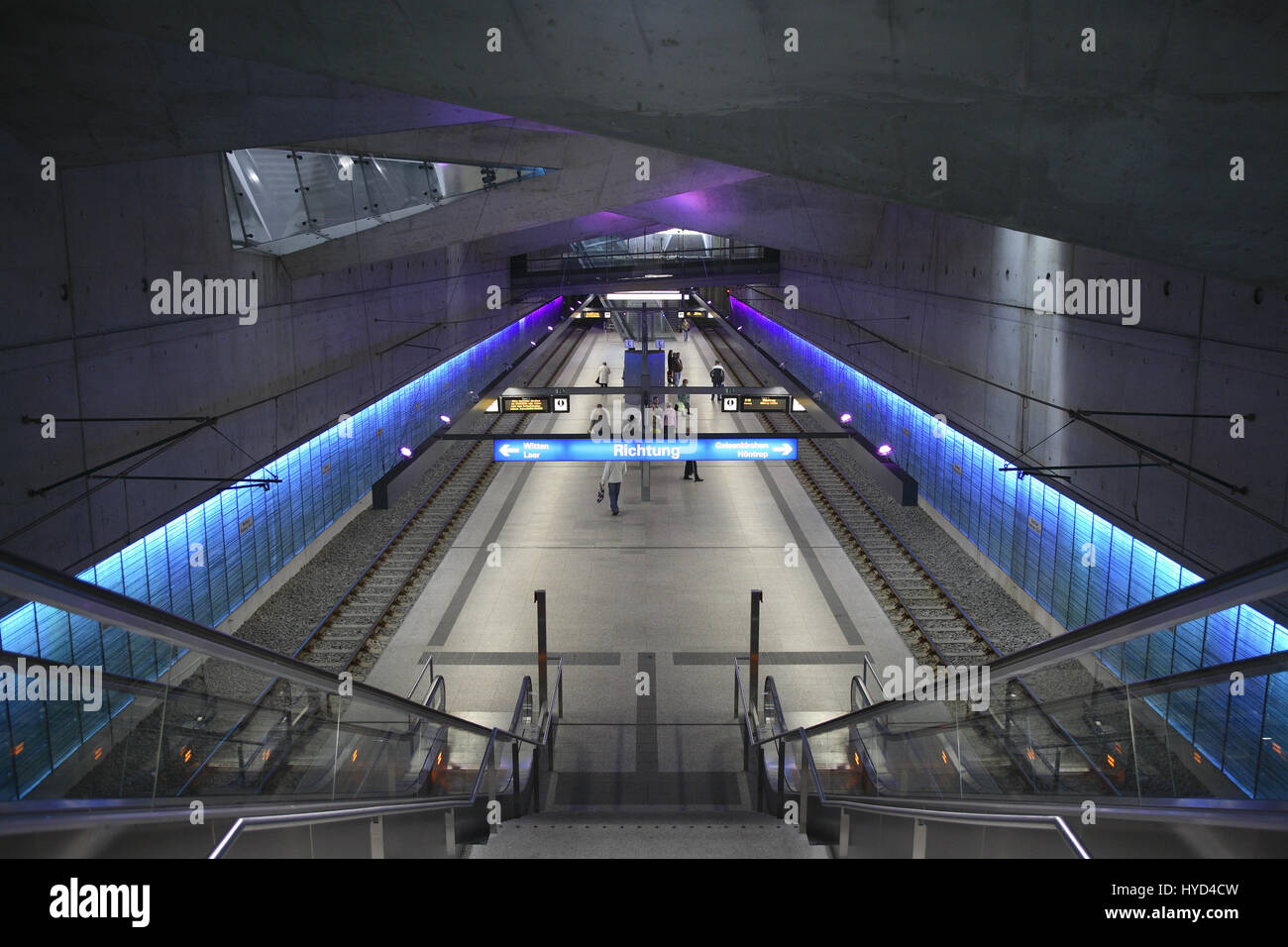 DEU, la Germania, la zona della Ruhr, Bochum, stazione metropolitana Rathaus-Sued, town hall sud. Foto Stock