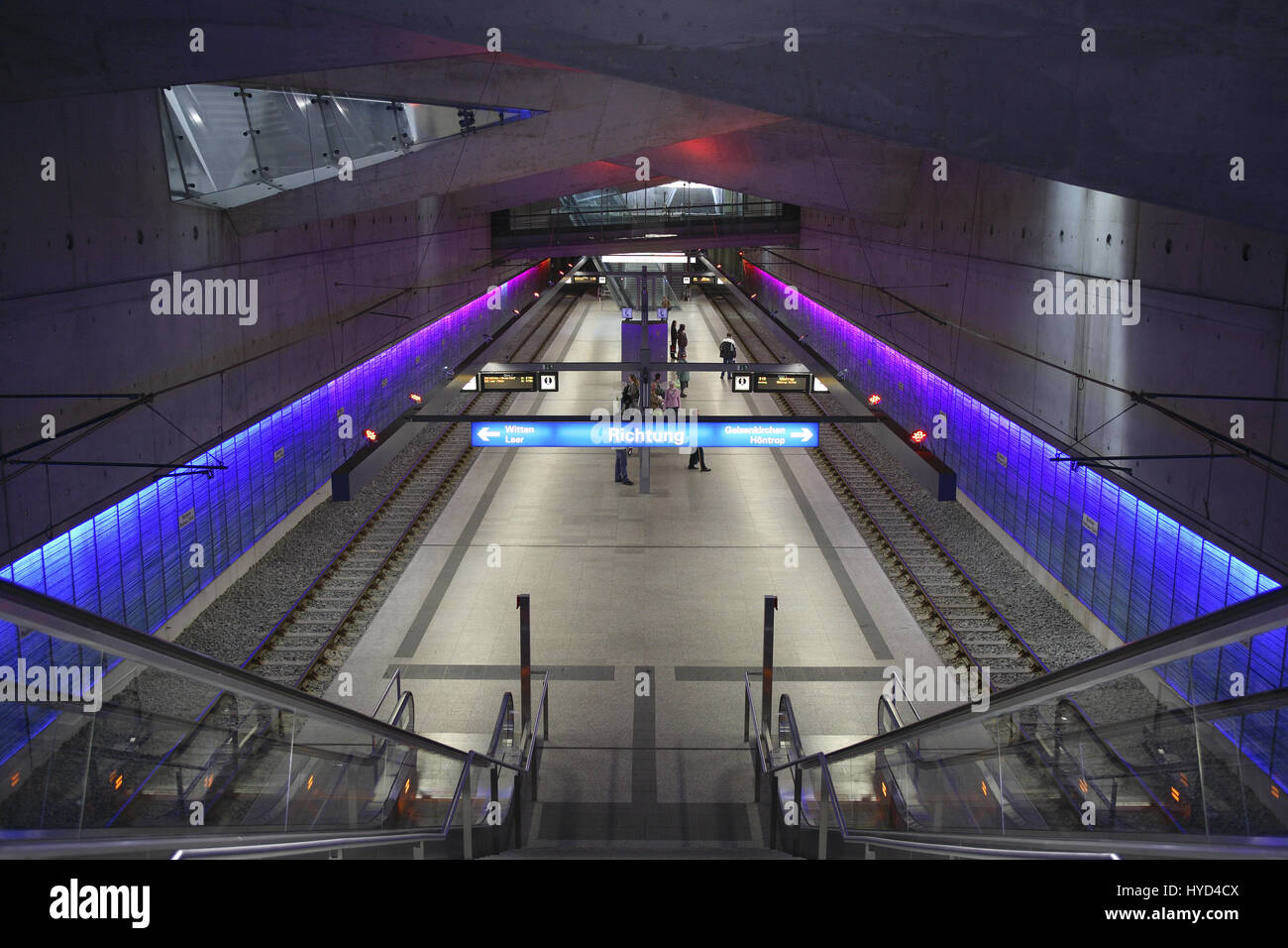 DEU, la Germania, la zona della Ruhr, Bochum, stazione metropolitana Rathaus-Sued, town hall sud. Foto Stock