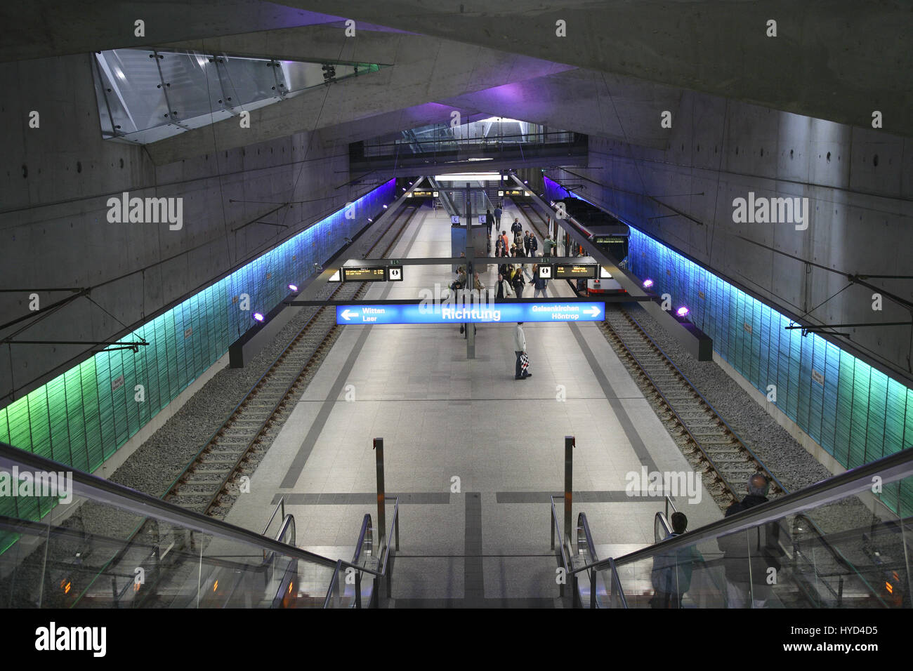DEU, la Germania, la zona della Ruhr, Bochum, stazione metropolitana Rathaus-Sued, town hall sud. Foto Stock