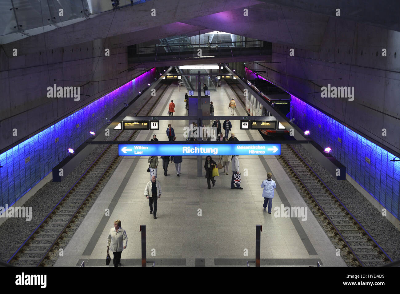 DEU, la Germania, la zona della Ruhr, Bochum, stazione metropolitana Rathaus-Sued, town hall sud. Foto Stock