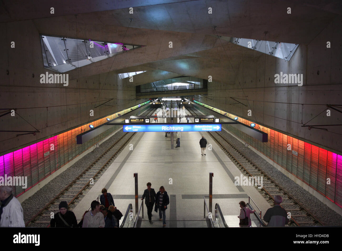 DEU, la Germania, la zona della Ruhr, Bochum, stazione metropolitana Rathaus-Sued, town hall sud. Foto Stock
